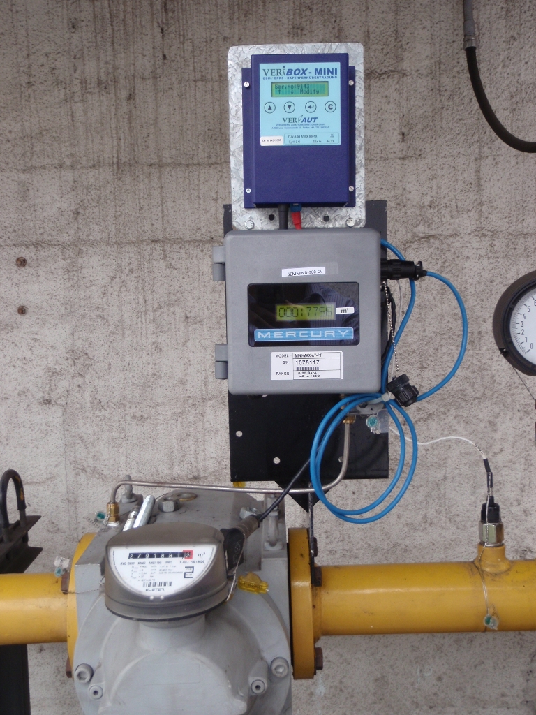 VERIBOX-MINI an einer Gasübergabestation im Freifeld
